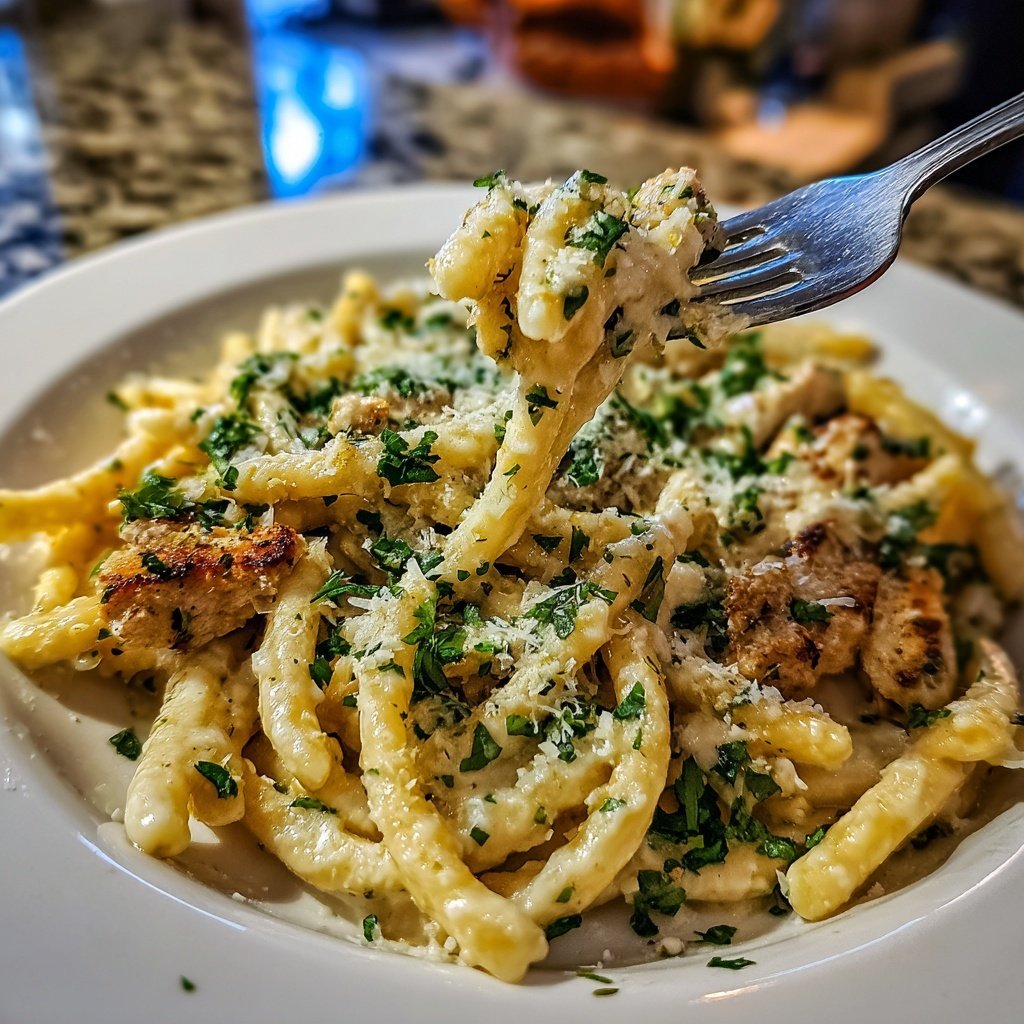 Creamy Garlic Parmesan Chicken Pasta