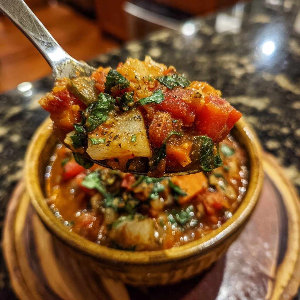 Healthy Crockpot Italian Vegetable Stew