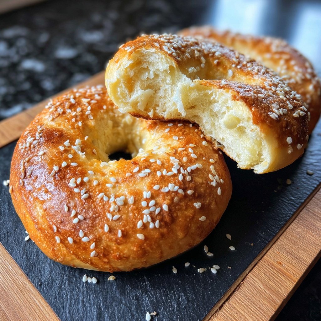 Air Fryer Yogurt Bagels