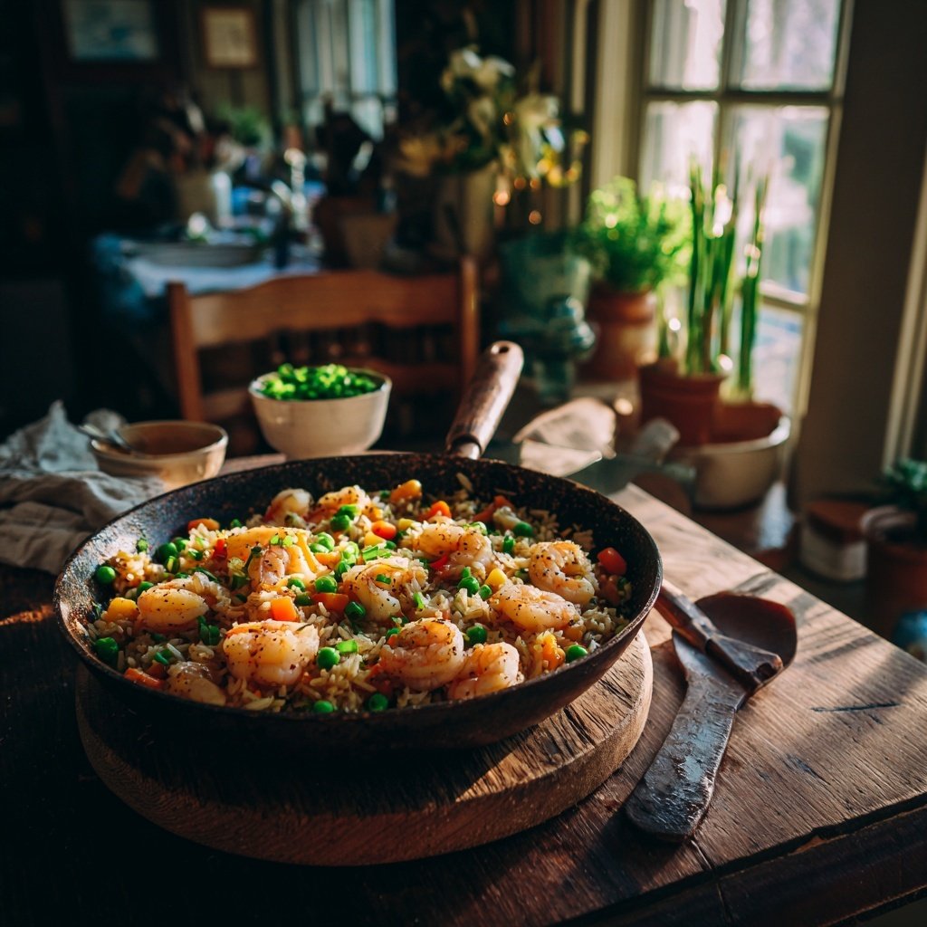 Easy Healthy Shrimp Fried Rice