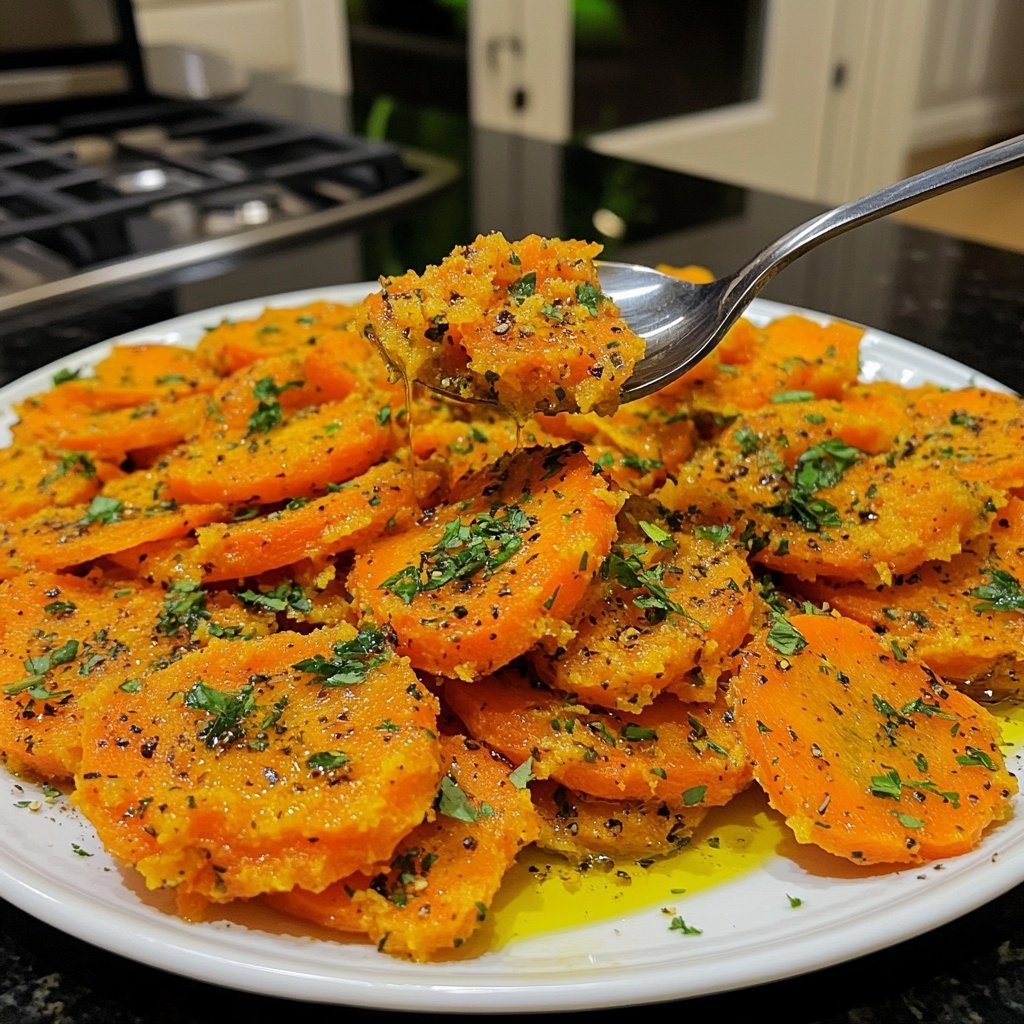 Healthy Smashed Carrots