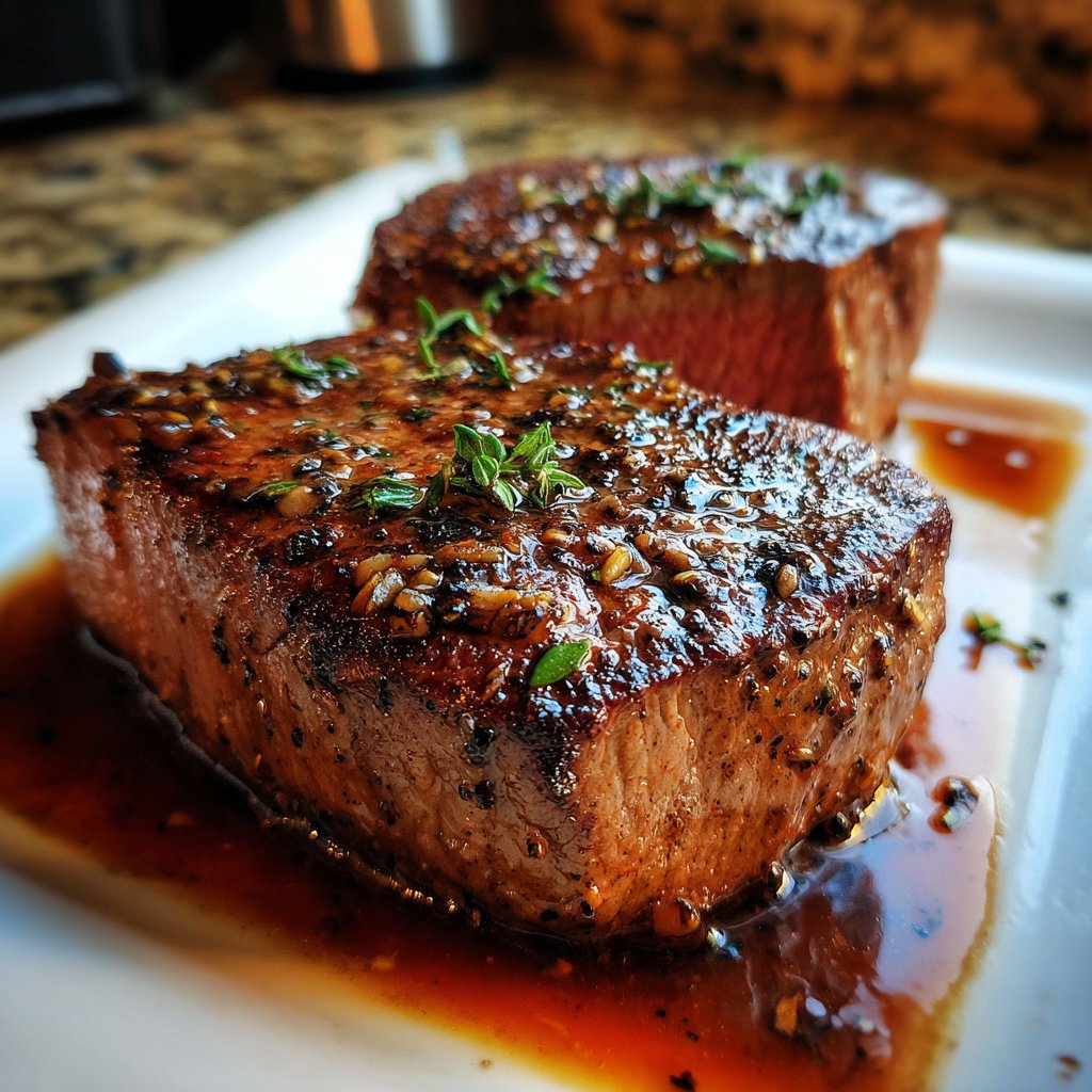 Romantic Filet Mignon with Red Wine Sauce