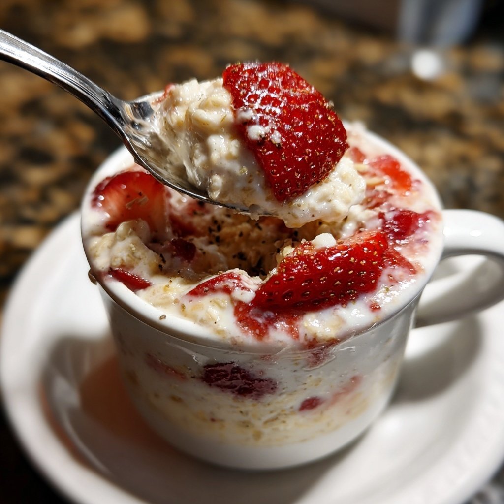 Overnight Oats With Strawberries