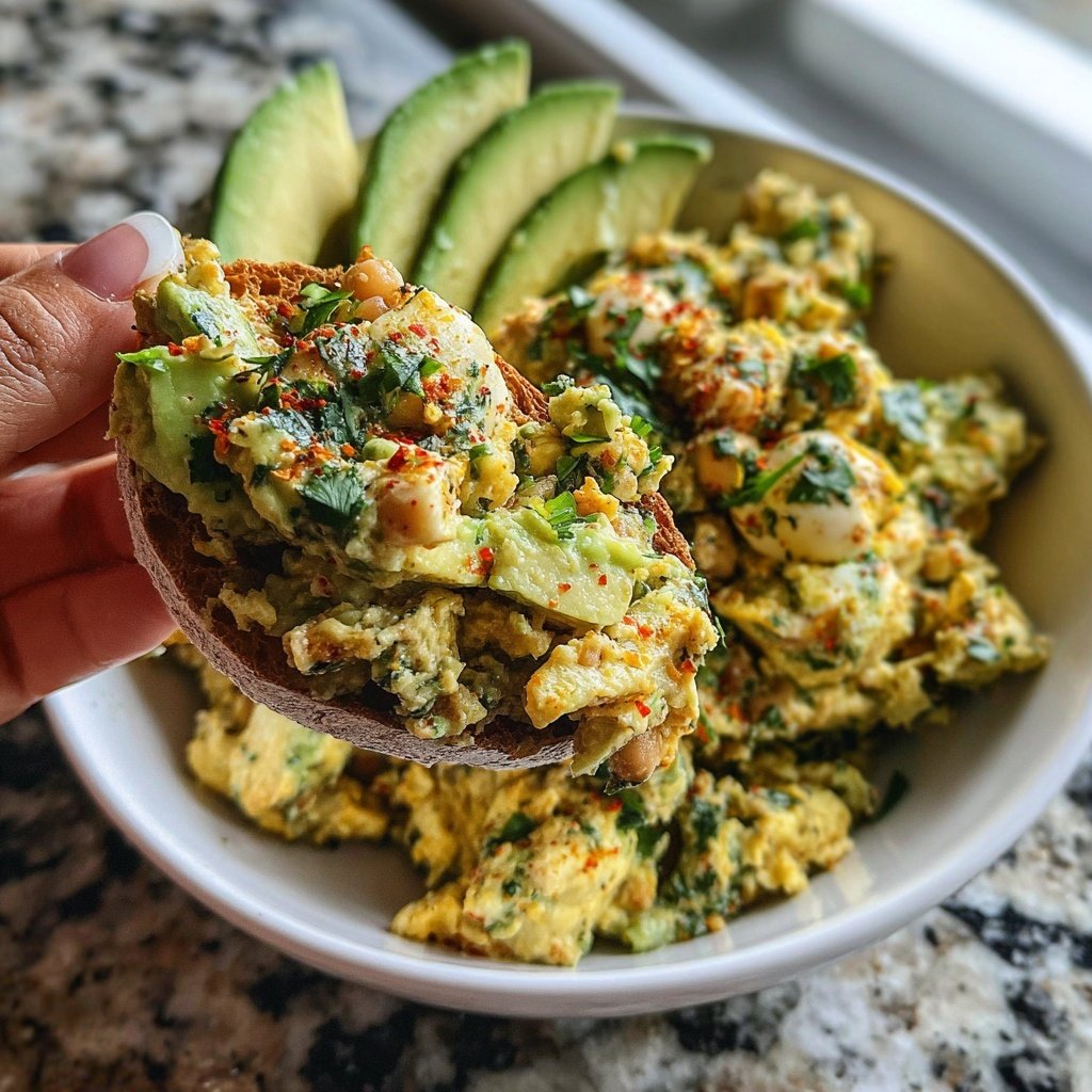 Healthy & Light Avocado Chickpea Salad
