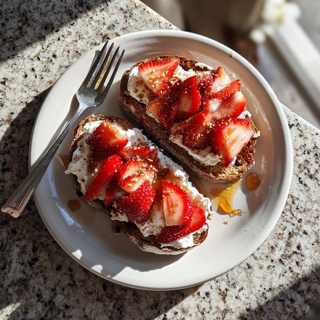 Strawberry Ricotta Toast