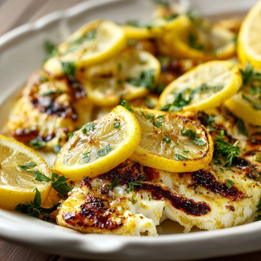 Healthy & Light Lemon Grilled Fish Plate