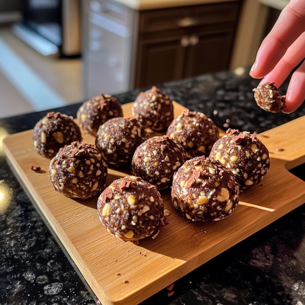 Protein Balls with Cocoa Nibs