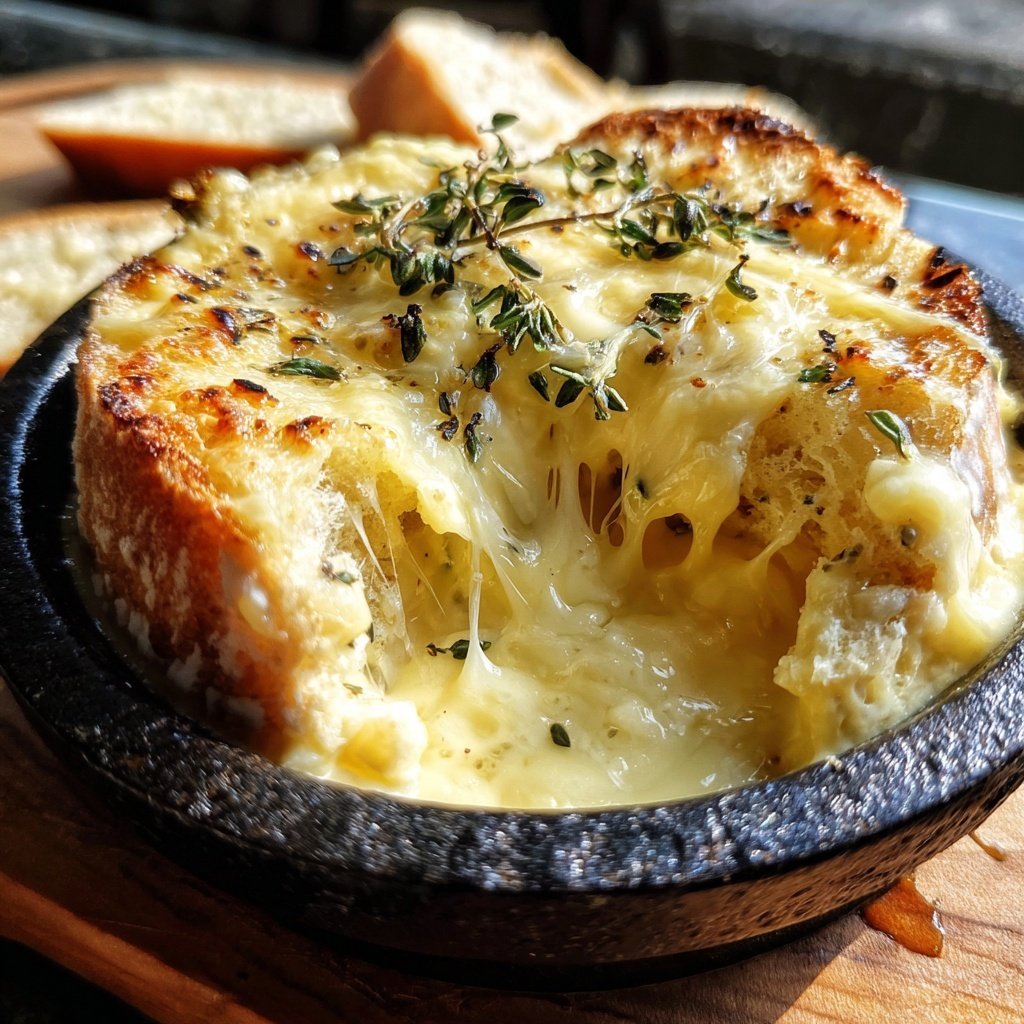 Fondue with Camembert and Thyme